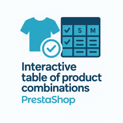 Interactive combination table on the product page