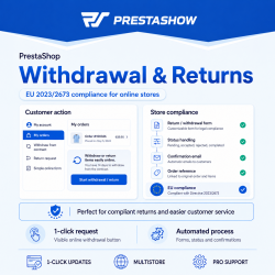 Wygodne zwroty i odstąpienie od umowy - zgodność PrestaShop z dyrektywą UE 2023/2673