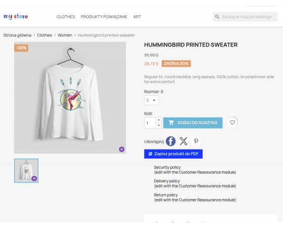 PrestaShop AI Act - czytelne oznaczenie treści AI w sklepie PrestaShop AI Act - czytelne oznaczenie treści AI w sklepie