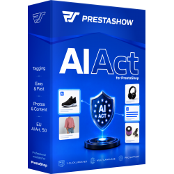 PrestaShop AI Act - czytelne oznaczenie treści AI w sklepie