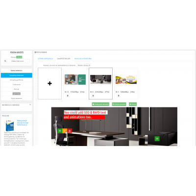 PrestaShop banery slidery pop-up scenes PrestaShop banery slidery pop-up scenes