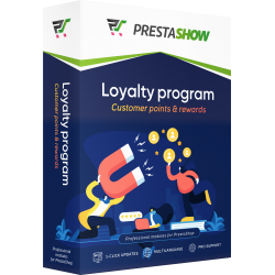 Programma fedeltà PrestaShop - premi per attività e acquisti