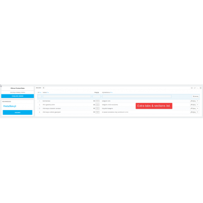 Magic tabs and sections for product page Magic tabs and sections for product page
