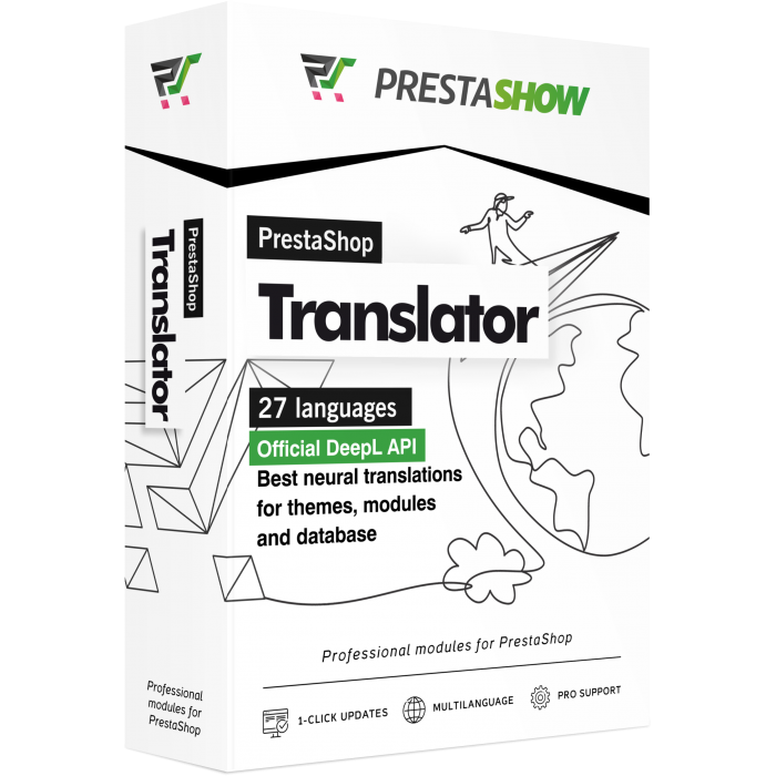 PrestaShop Translator - traduction neuronale de votre boutique en 27 langues