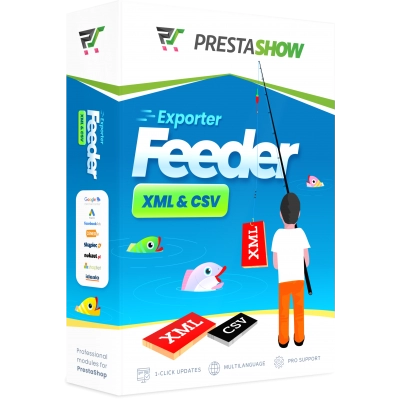 PrestaShop Feeder &mdash; pudełko modułu PrestaShow do eksportu produkt&oacute;w