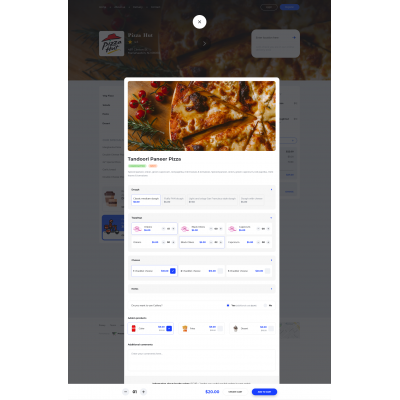 Système de restauration et de livraison en ligne prêt à l'emploi Système de restauration et de livraison en ligne prêt à l'emploi