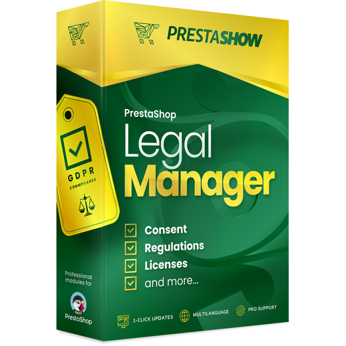 PrestaShop Terms conditions manager GDRP