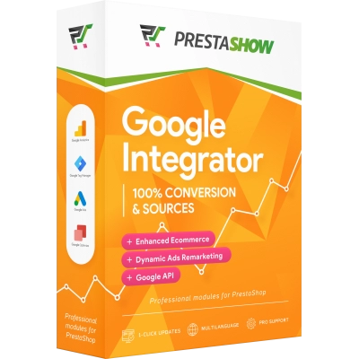 Google Integrator do PrestaShop &mdash; pudełko modułu PrestaShow