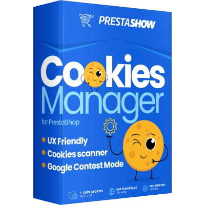 Cookies Manager do PrestaShop &mdash; pudełko modułu PrestaShow