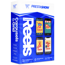PrestaShop Reels - video content rolki z Instagram, Facebook i Youtube