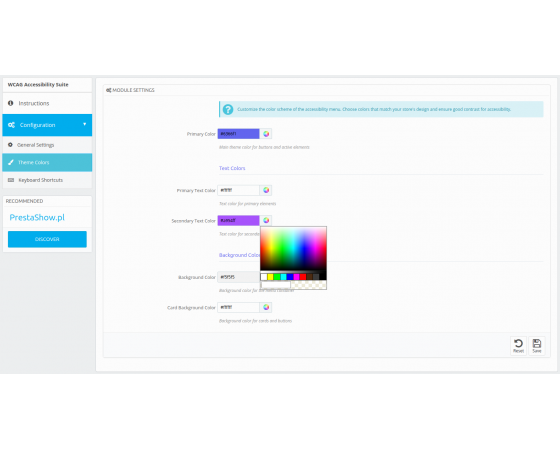 PrestaShow Accessibility PRO – WCAG 2.1 AA dla PrestaShop