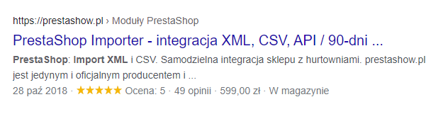 prestashop rich snippets