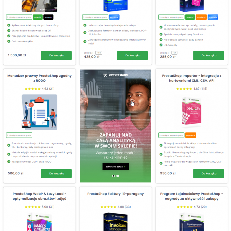Jak w PrestaShop umieścić banner w siatce listy produktów? Jak w PrestaShop umieścić banner w siatce listy produktów?