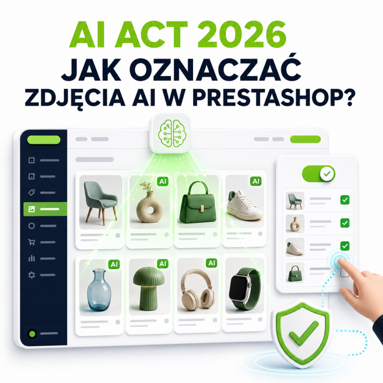AI Act - obowiązki oznaczania treści AI w sklepie PrestaShop