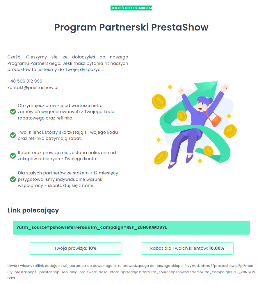 Program Partnerski w PrestaShop